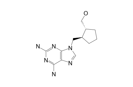 TRANS-9-(2-HYDROXYMETHYLCYCLOPENTYLMETHYL)-2,6-DIAMINOPURINE
