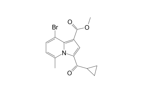 Methyl 8-bromo-3-cyclopropylcarbonyl-5-methylindolizine-1-carboxylate