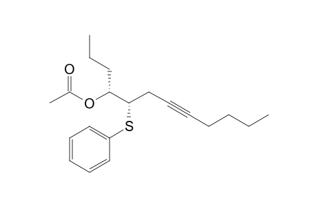 (4R*,5S*)-5-Phenylthio-7-dodecyn-4-ol acetate
