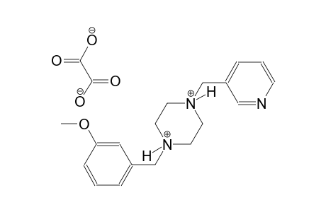 1-(3-methoxybenzyl)-4-(3-pyridinylmethyl)piperazinediium oxalate