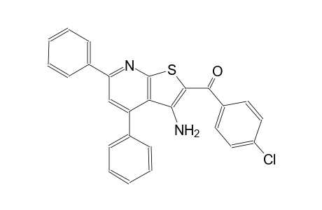 methanone, (3-amino-4,6-diphenylthieno[2,3-b]pyridin-2-yl)(4-chlorophenyl)-