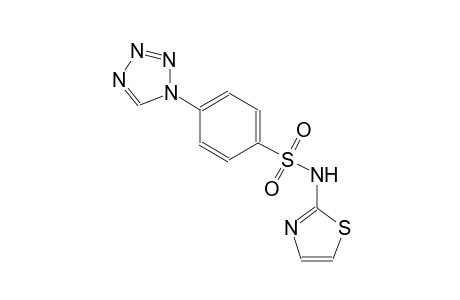 4-(1H-tetraazol-1-yl)-N-(1,3-thiazol-2-yl)benzenesulfonamide