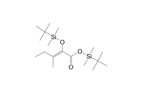 2-Pentenoic acid, 2-[(tert-butyldimethylsilyl)oxy]-3-methyl-, tert-butyldimethylsilyl ester