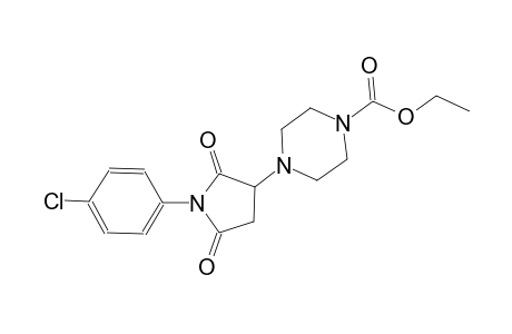 ethyl 4-[1-(4-chlorophenyl)-2,5-dioxo-3-pyrrolidinyl]-1-piperazinecarboxylate