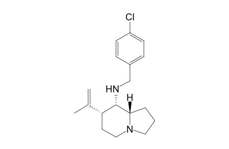 (6R,8S,8aS)-7-Isopropenyl-8-[(4'-chlorobenzyl)amino]indolizidine