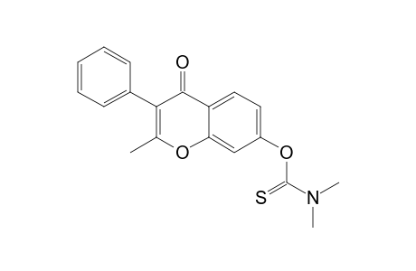 3-Phenyl-2-methyl-4H-benzopyran-4-one - 7-O-thiocarbamate