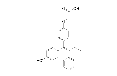 2-[4-[(E)-1-(4-hydroxyphenyl)-2-phenyl-but-1-enyl]phenoxy]acetic acid