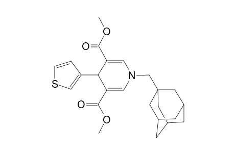 1-(1-adamantylmethyl)-4-(3-thienyl)-4H-pyridine-3,5-dicarboxylic acid dimethyl ester