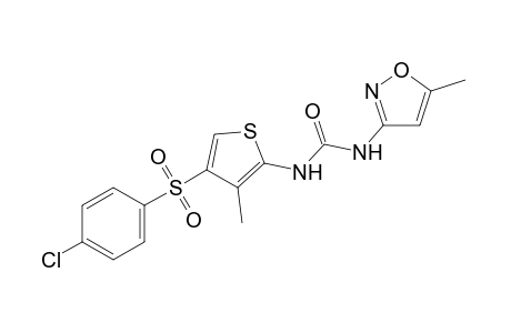 1-{4-[(p-chlorophenyl)sulfonyl]-3-methyl-2-thienyl}-3-(5-methyl-3-isoxazolyl)urea