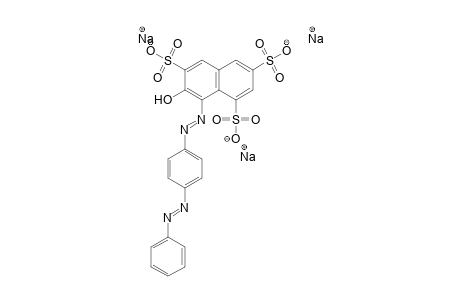 1,3,6-Naphthalenetrisulfonic acid, 7-hydroxy-8-[[4-(phenylazo)phenyl]azo]-, trisodium salt