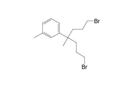 3-Methyl-3-(3-methylphenyl)-1,5-dibromomethyl-pentane