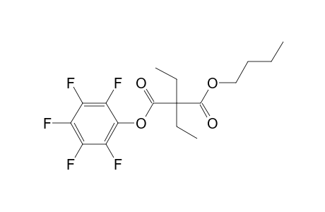 Diethylmalonic acid, butyl pentafluorophenyl ester