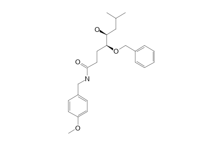 SYN-(4S,5S)-4-BENZYLOXY-5-HYDROXY-N-(4-METHOXYBENZYL)-7-METHYLOCTANOYL-AMIDE