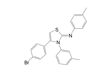 N-(4-(4-bromophenyl)-3-(3-methylphenyl)-1,3-thiazol-2(3H)-ylidene)-4-methylaniline