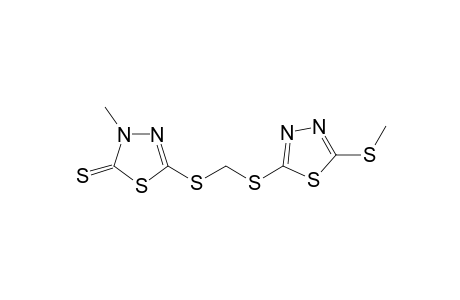 3-methyl-5-[(5-methylsulfanyl-1,3,4-thiadiazol-2-yl)sulfanylmethylsulfanyl]-1,3,4-thiadiazole-2-thione