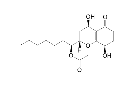 2-(1-Acetoxyheptyl)-4,8-dihydroxyoctahydrobenzopyran-5-one