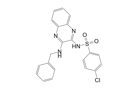 benzenesulfonamide, 4-chloro-N-[3-[(phenylmethyl)amino]-2-quinoxalinyl]-