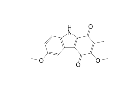 3,6-Dimethoxy-2-methyl-9H-carbazole-1,4-quinone