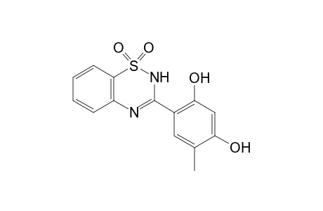 4-(1,1-dioxo-2H-1,2,4-benzothiadiazin-3-yl)-6-methylbenzene-1,3-diol