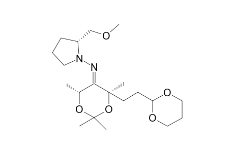 (E/Z)-N-{(4R,6R)-4-[2'-(1',3'-dioxan-2'-yl)ethyl]-2,2,4,6-tetramethyl-1,3-dioxan-5-ylidene]-N-[(2"R)-2"-methoxymethyl)tetrahydro-1''H-1''-pyrrolyl]amine