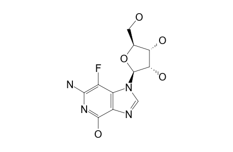 6-AMINO-7-FLUORO-1-BETA-D-RIBOFURANOSYLIMIDAZO-[4,5-C]-PYRIDIN-4(5H)-ONE;3-DEAZA-3-FLUOROGUANOSINE