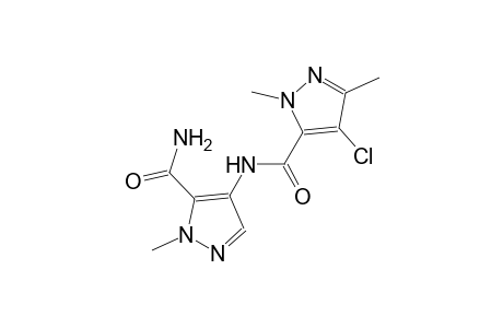 N-[5-(aminocarbonyl)-1-methyl-1H-pyrazol-4-yl]-4-chloro-1,3-dimethyl-1H-pyrazole-5-carboxamide