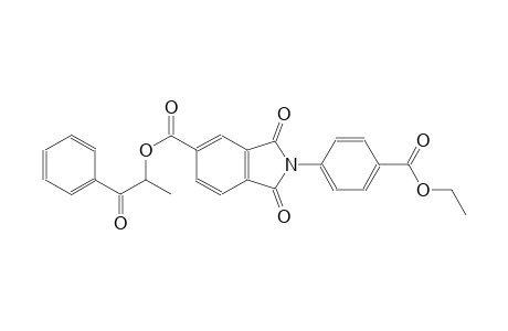 1H-isoindole-5-carboxylic acid, 2-[4-(ethoxycarbonyl)phenyl]-2,3-dihydro-1,3-dioxo-, 1-methyl-2-oxo-2-phenylethyl ester