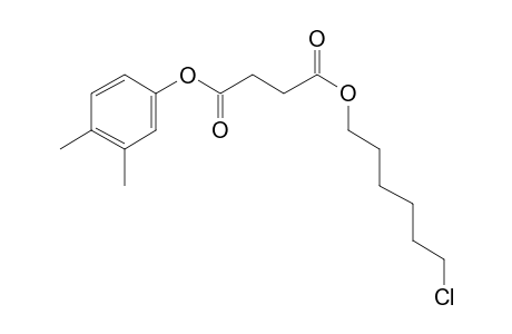 Succinic acid, 3,4-dimethylphenyl 6-chlorohexyl ester