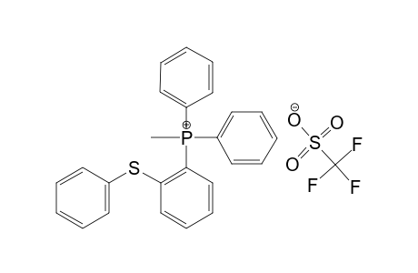 P-METHYL-P,P-DIPHENYL-P-[2-(PHENYLTHIO)-PHENYL]-PHOSPHONIUM-TRIFLATE