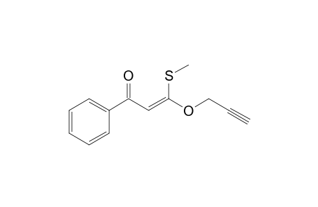 (Z)-3-(methylthio)-1-phenyl-3-prop-2-ynoxy-2-propen-1-one