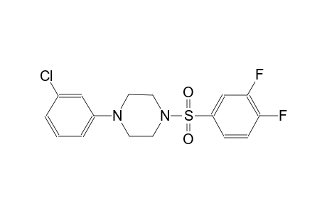 1-(3-chlorophenyl)-4-[(3,4-difluorophenyl)sulfonyl]piperazine