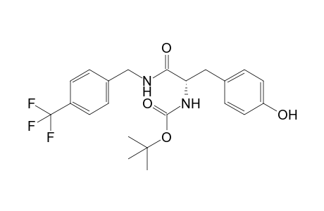 (2S)-2-[(tert-butoxycarbonyl)amino]-3-[4-(hydroxy)phenyl]-N-[4-(trifluoromethyl)benzyl]propanamide