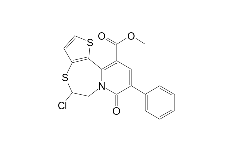8H-Pyrido[1,2-d]thieno[2,3-f][1,4]thiazepine-11-carboxylic acid, 5-chloro-5,6-dihydro-8-oxo-9-phenyl-, methyl ester
