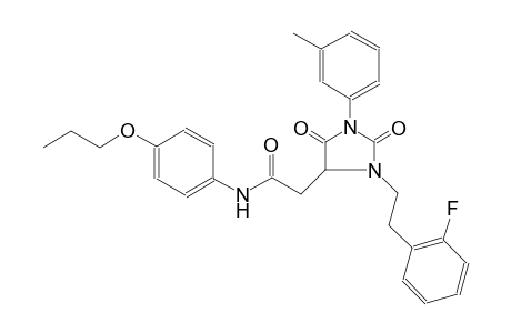 4-imidazolidineacetamide, 3-[2-(2-fluorophenyl)ethyl]-1-(3-methylphenyl)-2,5-dioxo-N-(4-propoxyphenyl)-