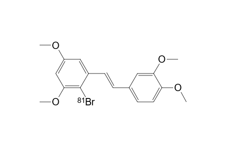 2-[81Br]bromo-1-[2-(3,4-dimethoxyphenyl)ethenyl]-3,5-dimethoxybenzene