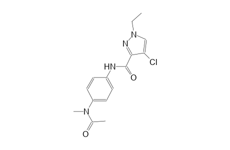 N-{4-[acetyl(methyl)amino]phenyl}-4-chloro-1-ethyl-1H-pyrazole-3-carboxamide