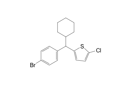2-((4-bromophenyl)(cyclohexyl)methyl)-5-chlorothiophene