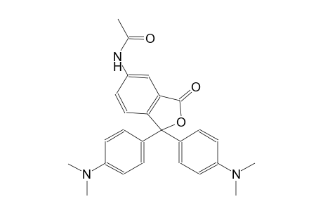 N-{1,1-bis[4-(dimethylamino)phenyl]-3-oxo-1,3-dihydro-2-benzofuran-5-yl}acetamide