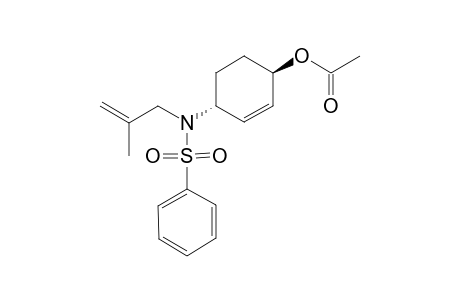 Acetic acid (1R,4R)-4-[benzenesulfonyl-(2-methyl-allyl)-amino]-cyclohex-2-enyl ester