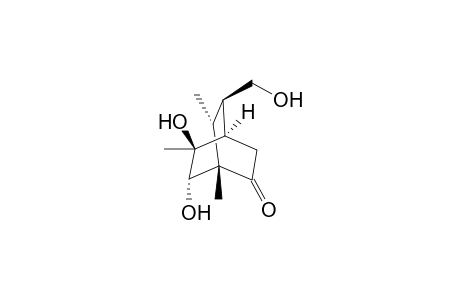 (1S*,4R*,5S*,6S*,7R*,8R*)-5,6-Dihydroxy-8-hydroxymethyl-1,5,7-trimethylbicyclo[2.2.2]octan-2-one