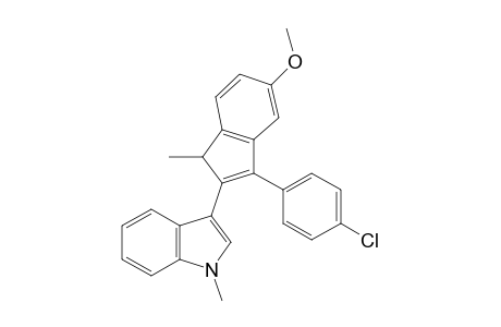 3-[3-(4-Chlorophenyl)-5-methoxy-1-methyl-1H-inden-2-yl]-1-methyl-1H-indole