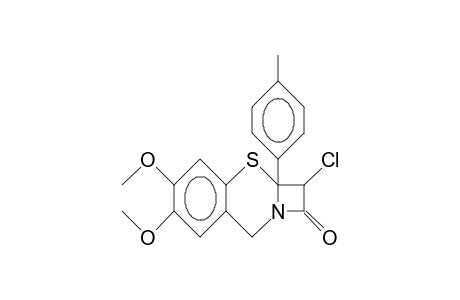 6a-(4-Methyl-phenyl)-7a-chloro-2,3-(2',3'-dimethoxy-benzo)-1-thiaoctem