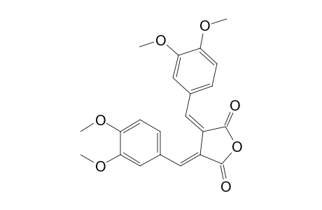 2,3-Bis(3,4-dimethoxybenzylidene)butanedioic acid anhydride