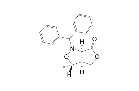 (3S,3aS,6aR)-Tetrahydro-3-methyl-1-(diphenylmethyl)-1H,6H-furo[3,4-c]isoxazol-6-one