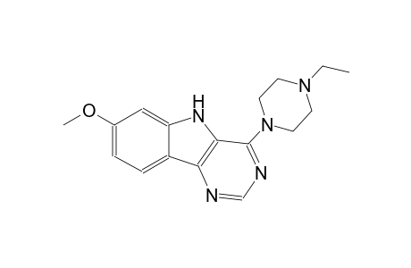 4-(4-ethyl-1-piperazinyl)-7-methoxy-5H-pyrimido[5,4-b]indole
