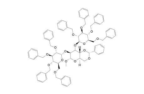METHYL-4,6-O-BENZYLIDENE-2-O-(2,3,4,6-TETRA-O-BENZYL-ALPHA-D-GLUCOPYRANOSYL)-3-O-(2,3,4,6-TETRA-O-BENZYL-BETA-D-GLUCOPYRANOSYL)-ALPHA-D-ALTROPYRANOSE