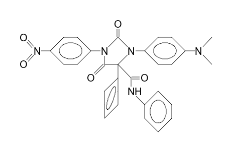 1-(4-Dimethylamino-phenyl)-3-(4-nitro-phenyl)-5-phenylamido-5-phenyl-2,4-imidazoledione