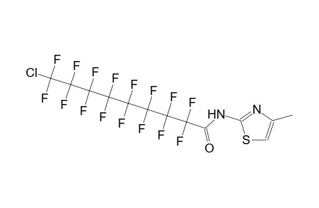 9-chloro-2,2,3,3,4,4,5,5,6,6,7,7,8,8,9,9-hexadecafluoro-N-(4-methyl-1,3-thiazol-2-yl)nonanamide