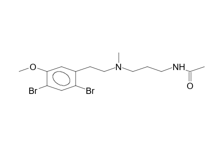 N-[3-[2-[2,4-bis(bromanyl)-5-methoxy-phenyl]ethyl-methyl-amino]propyl]ethanamide