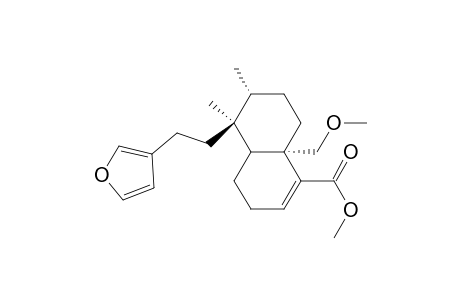 Naphthalenecarboxylic acid, 1-[2-(3-furanyl)ethyl]-1,2,3,4,4a,7,8,8a-octahydro-4a-(methoxymethyl)-1,2-dimethyl-, methyl ester